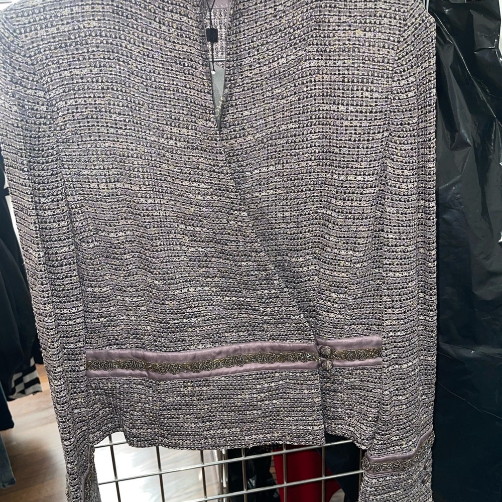 St. John Evening Metallic Tweed Jacket New w/ tags
